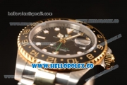 Rolex GMT-Master II New Release Black Bezel Two Tone YG With Original Functional Movement Steel Case 116713LN