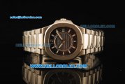 Patek Philippe Nautilus Swiss Quartz Movement Full Steel with White Markers