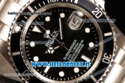 Rolex Submariner Steel Case With 2813 Automatic Movement Black Dial With Black Bezel