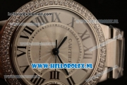 1:1 Cartier Ballon Bleu De 2671 Auto Steel Case with White Dial and Steel Bracelet