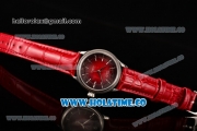 Rolex Cellini Time Asia 2813 Automatic Steel Case with Silver Stick Markers and Black/Red Dial