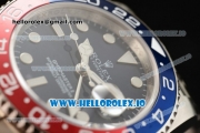 Rolex GTM-Master II 2836 Automatic Steel Case with Blue Dial Dots Markers and Steel Bracelet