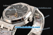 Audemars Piguet Royal Oak Tourbillon 41MM Swiss ST Tourbillon Manual Winding Full Steel with Black Dial and Stick Markers