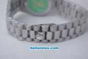 Rolex Day-Date Oyster Perpetual Automatic Diamond Bezel with White Dial-Big Calendar