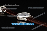 Jaeger-LECoultre Master Calendar Miyota 9015 Automatic Steel Case White Dial With Stick/Arabic Numeral Markers Brown Leather Strap (JH)