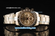 Rolex Daytona Chronograph Swiss Valjoux 7750 Automatic Movement Steel Case with Grey Dial and Black Bezel-Steel Strap