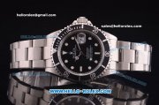 Rolex Submariner Super Clone Rolex 3135 Movement Full Steel with PVD Bezel and Black Dial (LF)