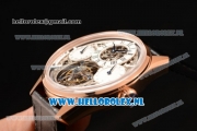 Zenith Chronomaster El Primero Tourbillon Manual Winding Rose Gold Case with Skeleton Dial and Black Leather Strap