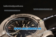 Breitling Colt II Swiss ETA 2824 Automatic Steel Case with Black Dial and Black Leather Strap (AAAF)