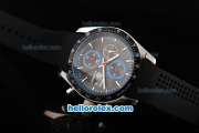 Tag Heuer Carrera Automatic Movement PVD Bezel with Black Dial
