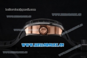 Richard Mille RM052 Miyota 9015 Automatic PVD/Rose Gold Case with Black Rubber Strap and Skull Dial PVD Bezel