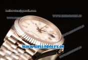 Rolex Datejust 37mm Swiss ETA 2836 Automatic Steel Case with Jubilee Steel Bezel White Dial Stick Steel Bracelet