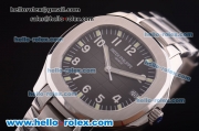 Patek Philippe Nautilus Asia 2824 Automatic Full Steel with Grey Dial and Luminous Markers