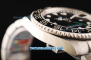 Rolex GMT Master II Swiss ETA 2836 Automatic Movement Full Steel with Black Dial - Ceramic Bezel