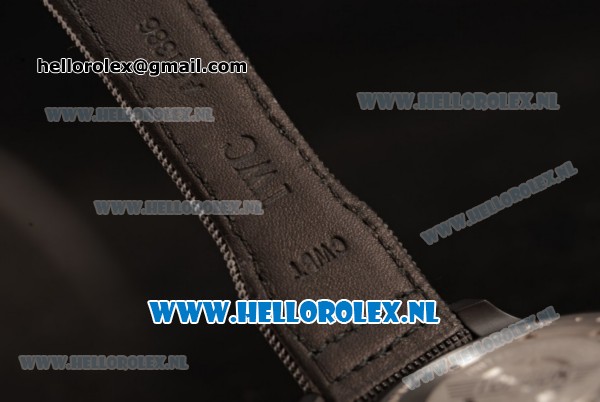 IWC Big Pilot'S Asia Auto PVD Case with Black Dial and Black Nylon Strap - 1:1 Origianl (ZF) - Click Image to Close