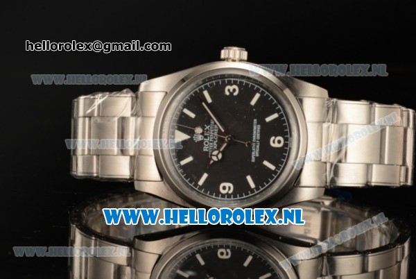 Rolex Explorer Asia Auto Steel Case with Black Dial and Steel Bracelet - Click Image to Close