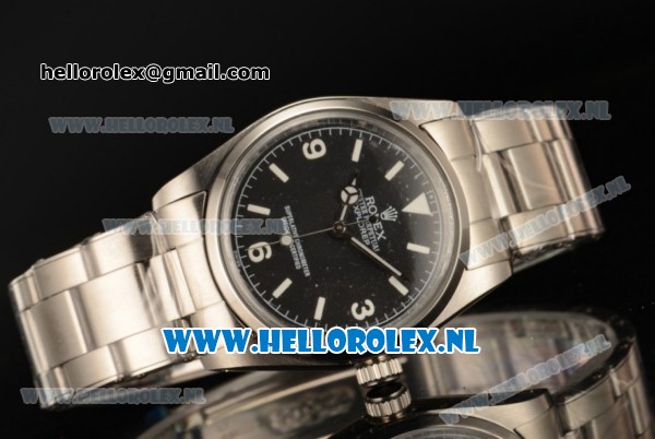 Rolex Explorer Asia Auto Steel Case with Black Dial and Steel Bracelet - Click Image to Close