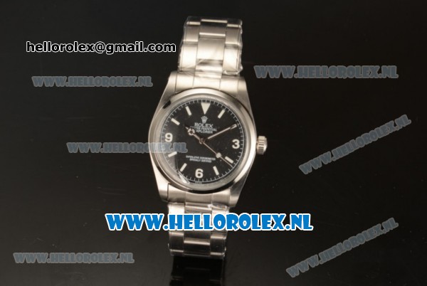 Rolex Explorer Asia Auto Steel Case with Black Dial and Steel Bracelet - Click Image to Close
