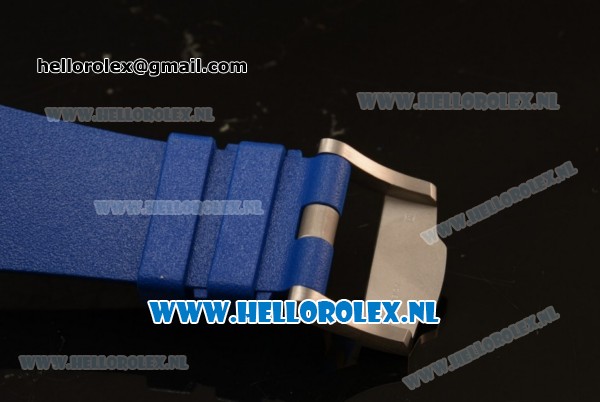 Audemars Piguet Royal Oak Offshore Chronograph 3126 Auto Steel Case with Blue Dial and Blue Rubber Strap - 1:1 Original (JF) - Click Image to Close