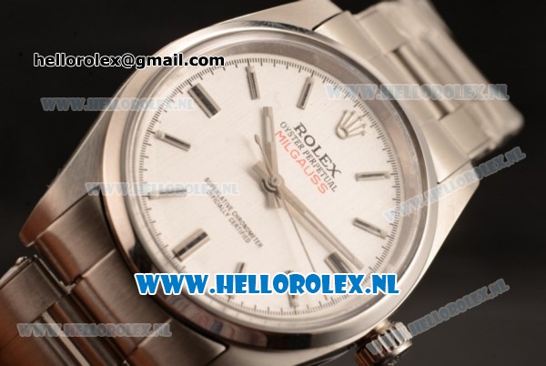 Rolex Milgauss Vintage Asia Auto Steel Case with Grey Dial and Steel Bracelet - Click Image to Close