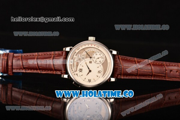 A.Lange&Sohne Grossen Lange 1 Asia Automatic Steel Case with White/Grey Dial and Silver Markers - Click Image to Close