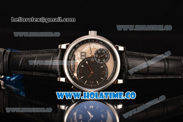 A.Lange&Sohne Grossen Lange 1 Asia Automatic Steel Case with Black/Grey Dial and Silver Markers - Click Image to Close