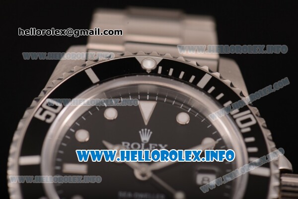 Rolex Sea-Dweller Swisss ETA 2836 Automatic Steel Case/Bracelet with Black Dial and White Dot Markers (BP) - Click Image to Close