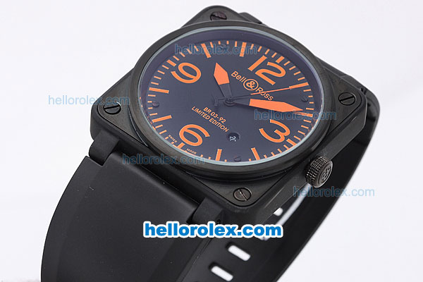 Bell & Ross BR 03-92 Automatic Movement with PVD Case and Orange Marking - Click Image to Close