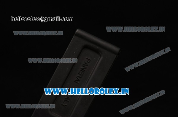 Panerai 24mm Black Rubber Strap - Click Image to Close