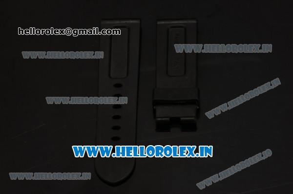 Panerai 24mm Black Rubber Strap - Click Image to Close