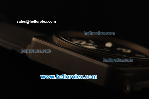 Bell & Ross BR 01-92 Automatic Movement PVD Case with Black Dial and White Marking - Click Image to Close