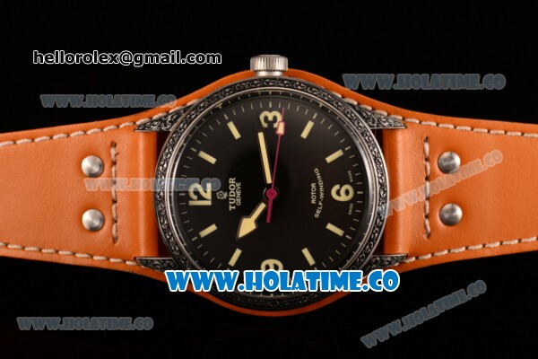 Tudor Heritage Ranger Swiss ETA 2824 Automatic PVD Case with Black Dial and Stick/Arabic Numeral Markers (ZF) - Click Image to Close