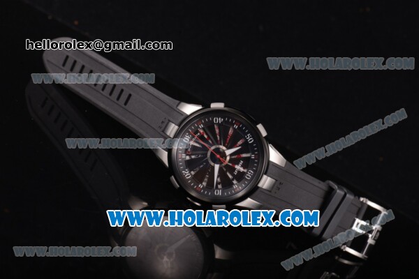 Perrelet Turbine XL Asia Automatic Steel Case with PVD Bezel and White/Black Rotating Dial - Click Image to Close