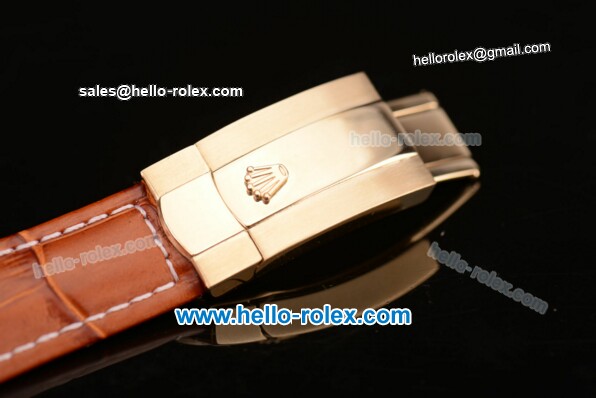 Rolex Daytona Brown Leather Strap - Click Image to Close