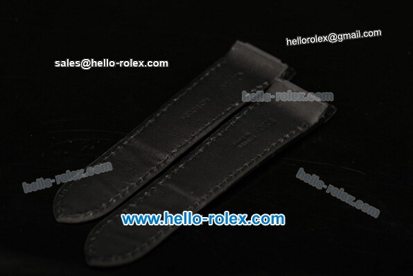 Cartier Santos 100 Black Leather Strap - Click Image to Close