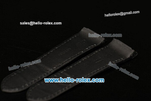 Cartier Santos 100 Black Leather Strap - Click Image to Close
