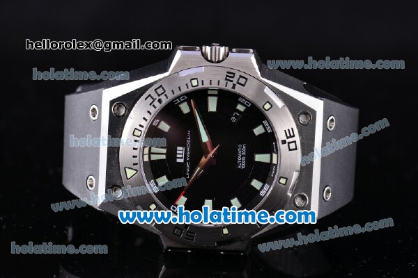 Linde Werdelin The One Swiss ETA 2892 Automatic Steel Case with Green Markers and Black Dial - 1:1 Original (Z) - Click Image to Close