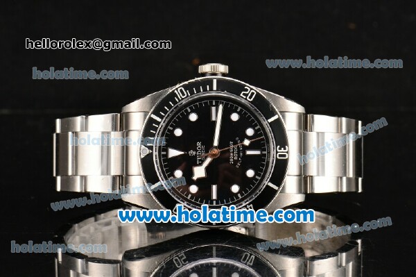 Tudor Heritage Black Bay Swiss ETA 2824 Automatic Steel Case/Bracelet with Black Dial and White Markers - 1:1 Original (ZF) - Click Image to Close