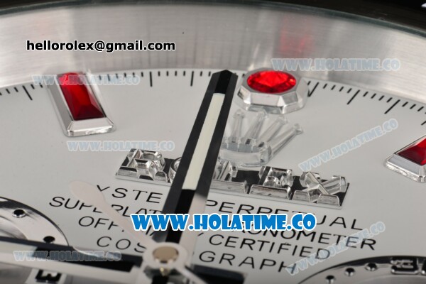 Rolex Daytona Swiss Quartz PVD Case with White Dial Red Stick Markers Wall Clock - Click Image to Close