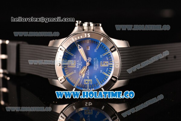 Ball Engineer Hydrocarbon Spacemaster Captain Poindexter Miyota 8215 Automatic Steel Case with Blue Dial and Stick/Arabic Numeral Markers - Click Image to Close