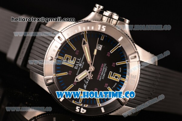 Ball Engineer Hydrocarbon Spacemaster Captain Poindexter Miyota 8215 Automatic Steel Case with Black Dial and Stick/Arabic Numeral Markers - Click Image to Close