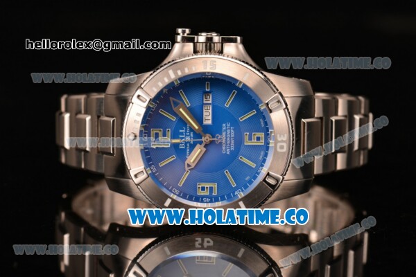 Ball Engineer Hydrocarbon Spacemaster Miyota 8205 Automatic Date-Day Steel Case with Blue Dial and Arabic Numeral/Stick Markers (YF) - Click Image to Close