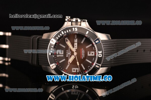 Ball Engineer Hydrocarbon Spacemaster Miyota 8205 Automatic Steel Case with Black Bezel White Markers and Black Dial - Click Image to Close
