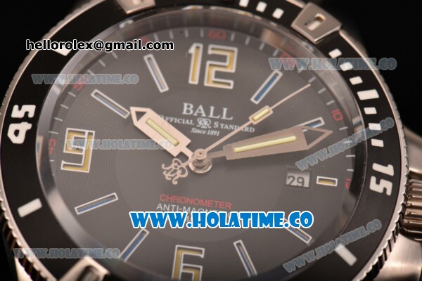 Ball Engineer Hydrocarbon Spacemaster Miyota 8215 Automatic Steel Case with Black Bezel and Blue Markers - Click Image to Close