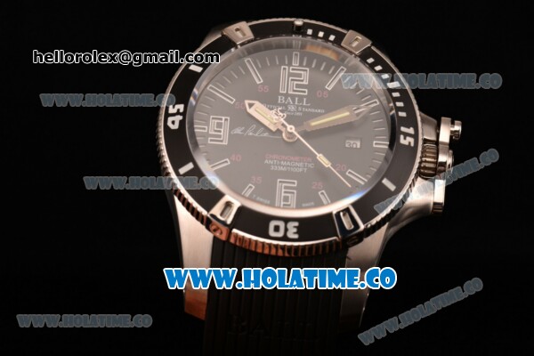 Ball Engineer Hydrocarbon Spacemaster Captain Poindexter Miyota 8215 Automatic Steel Case with Black Dial and White Markers - Click Image to Close