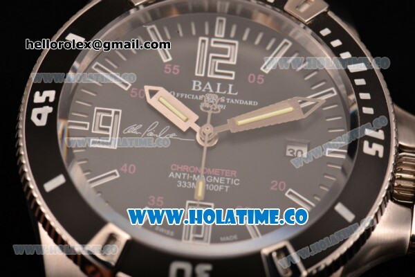 Ball Engineer Hydrocarbon Spacemaster Captain Poindexter Miyota 8215 Automatic Steel Case with Black Dial and White Markers - Click Image to Close