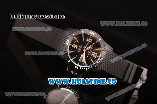Ball Engineer Hydrocarbon Spacemaster Captain Poindexter Miyota 8205 Automatic PVD Case with Black Dial and Stick/Arabic Numeral Markers - Click Image to Close