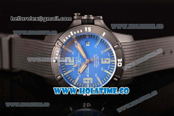 Ball Engineer Hydrocarbon Spacemaster Captain Poindexter Miyota 8215 Automatic PVD Case with Blue Dial and Stick/Arabic Numeral Markers - Click Image to Close
