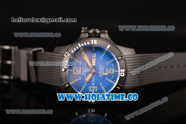 Ball Engineer Hydrocarbon Spacemaster Captain Poindexter Miyota 8205 Automatic PVD Case with Blue Dial and Stick/Arabic Numeral Markers - Click Image to Close