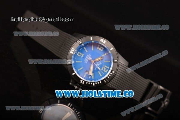 Ball Engineer Hydrocarbon Spacemaster Miyota 8215 Automatic PVD Case with Blue Dial Rubber Strap and Luminous Stick/Arabic Numeral Markers - Click Image to Close